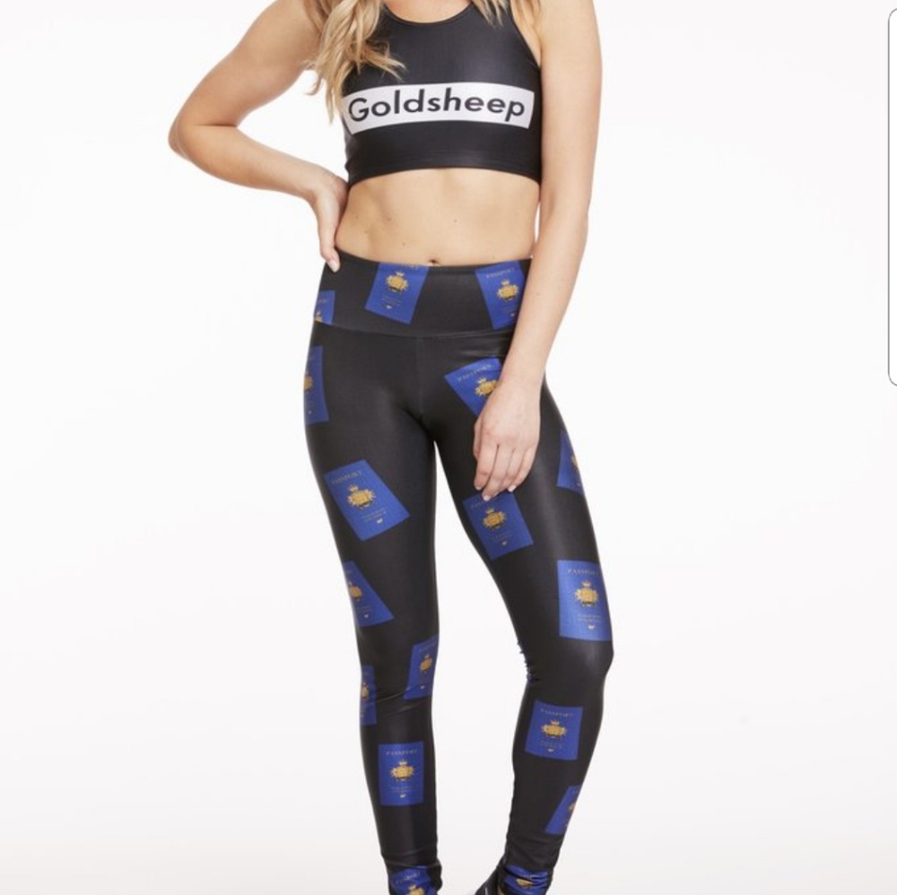 Goldsheep passport leggings extra small